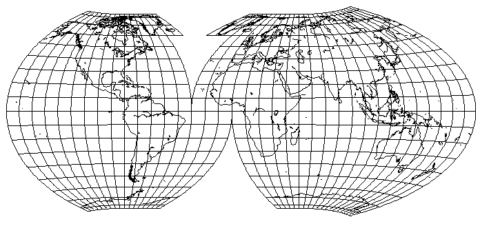 World Map Line